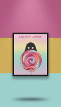Framed 'Lollipop Lurker' Original Painting