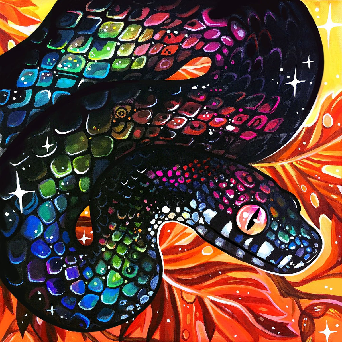 Autumn Snake - Art Print
