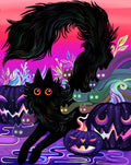 Cat Witch - Art Print