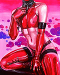 Red Pose - Art Print