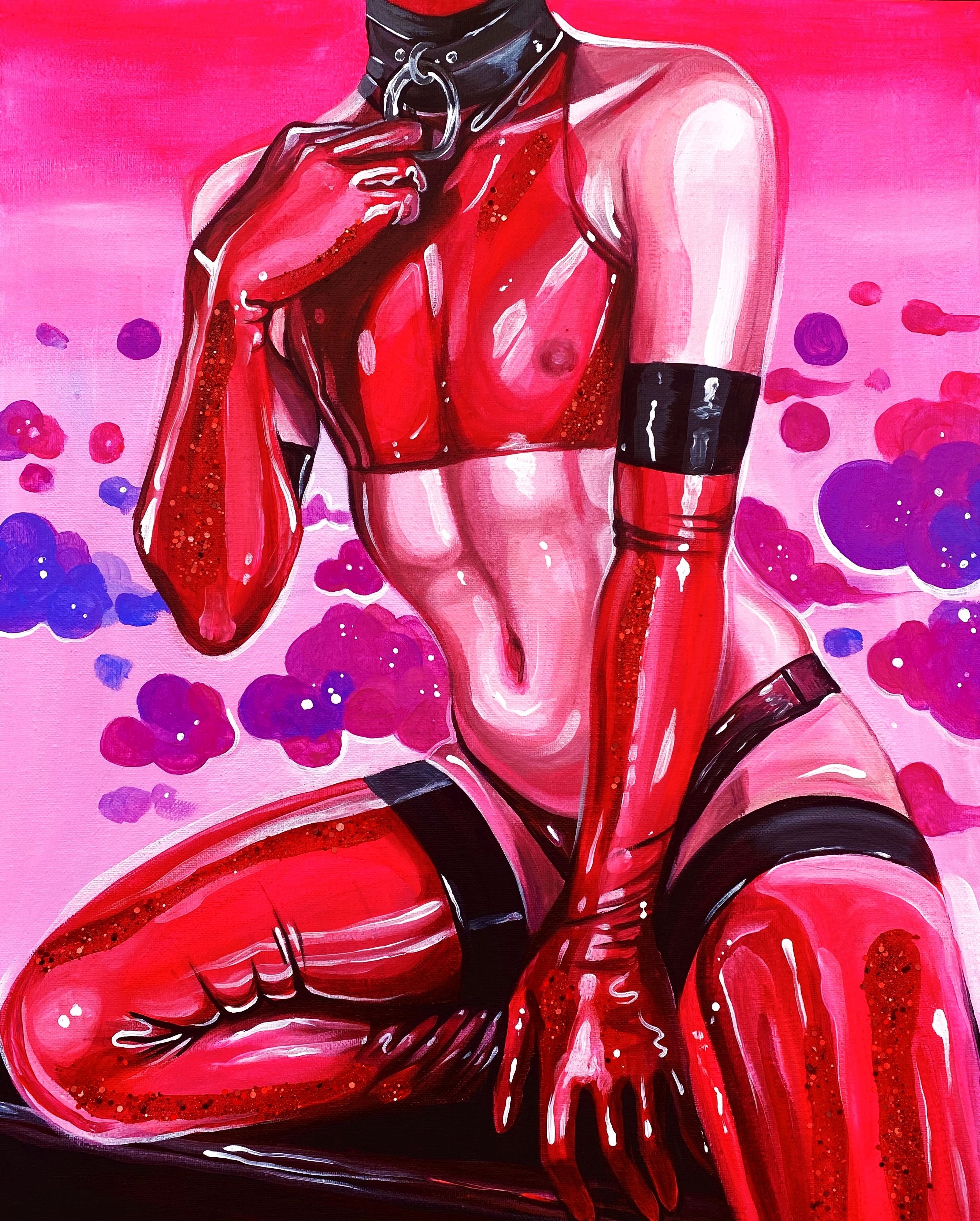 Red Pose - Art Print