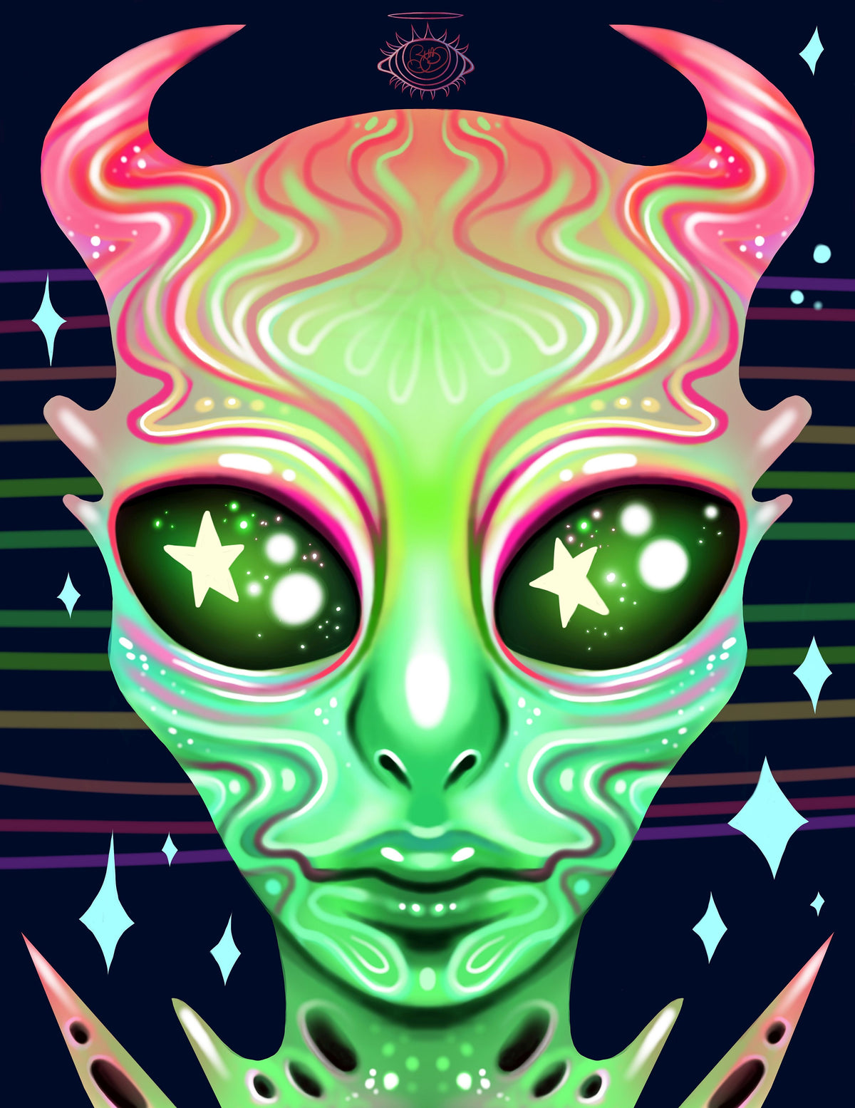 Two-Eyed Alien - Art Print