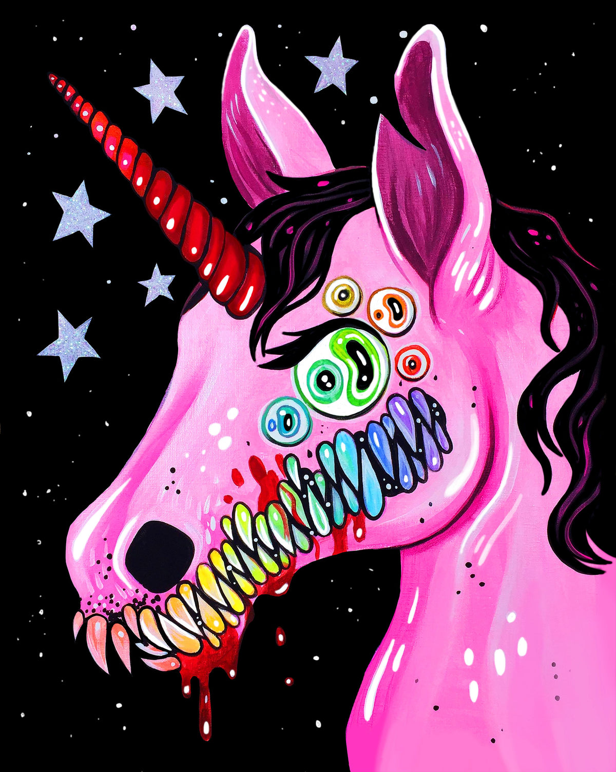 Dark Unicorn - Art Print