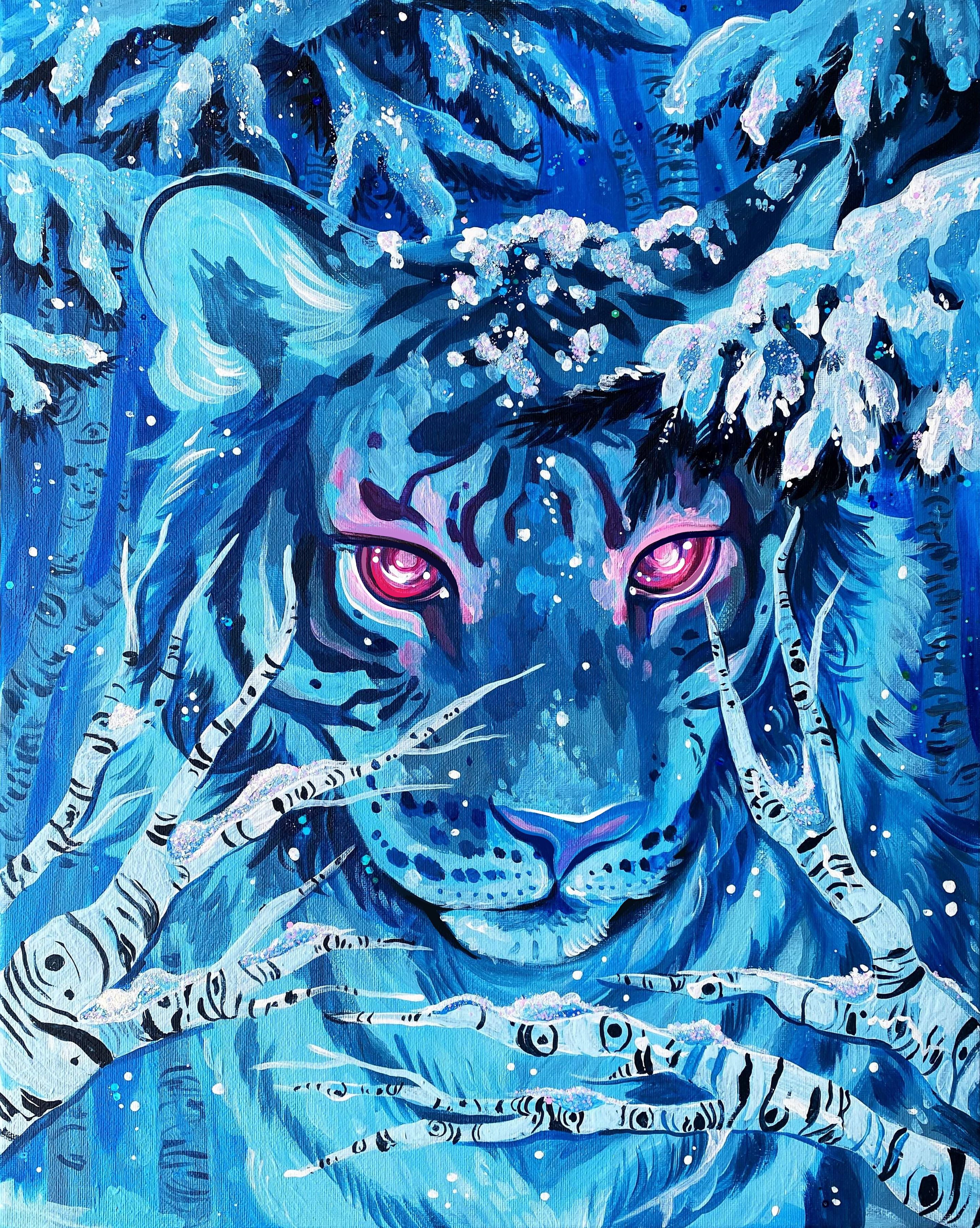 Feline Frost - Art Print