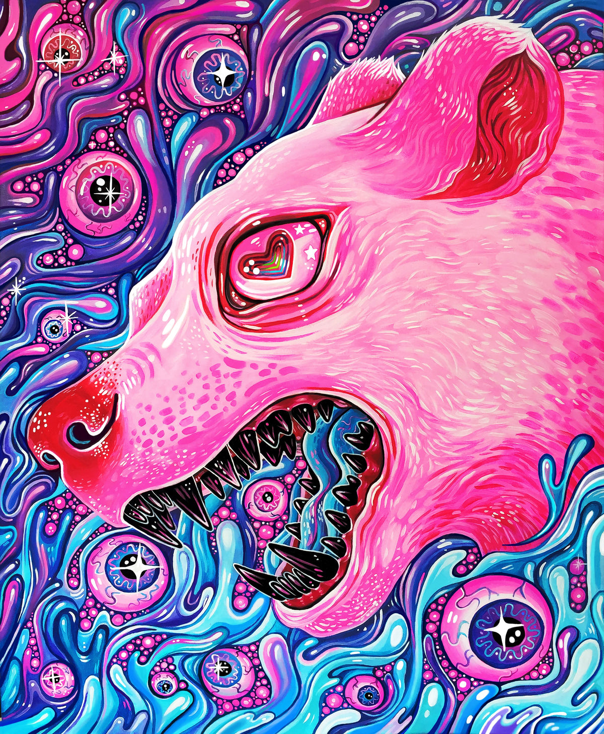GlitterBear - Art Print