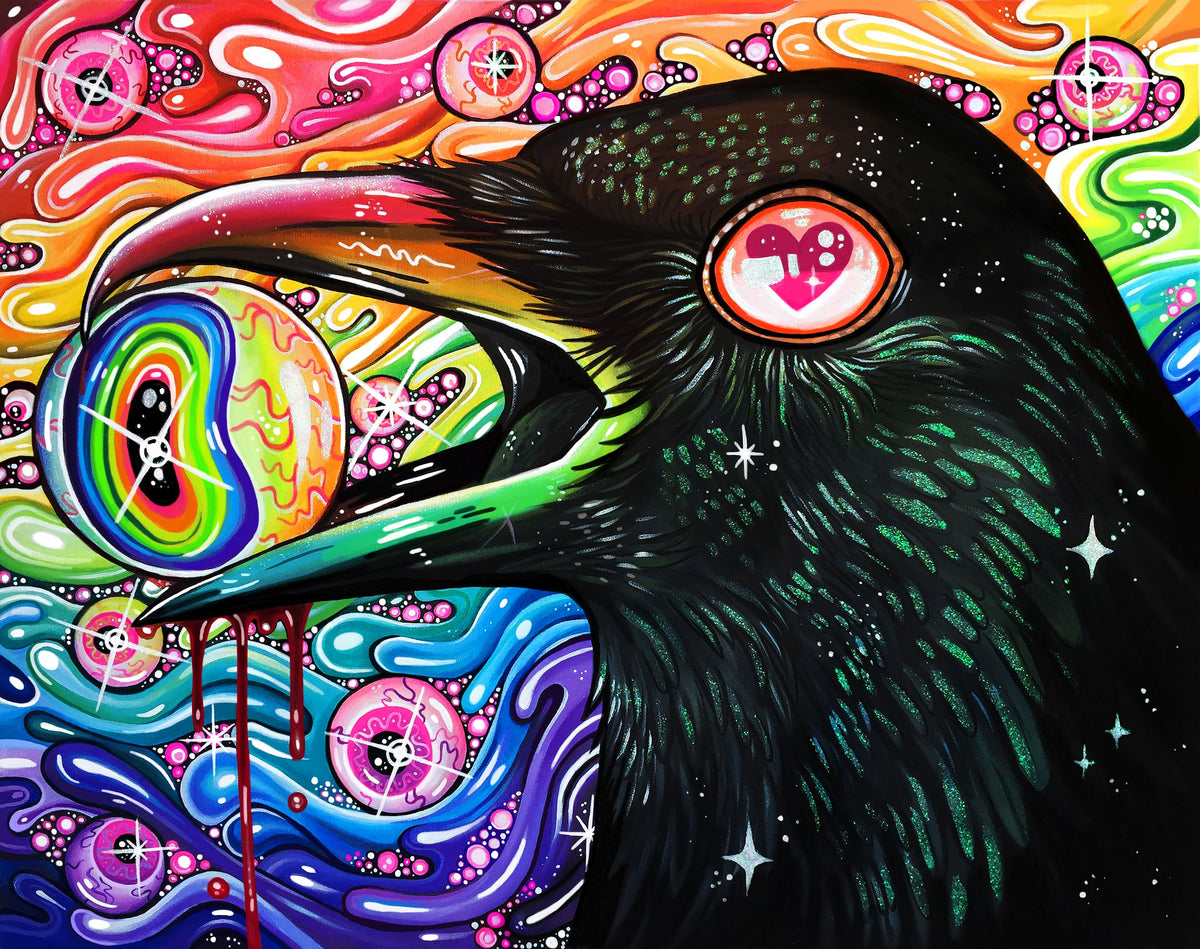 GlitterCrow - Art Print
