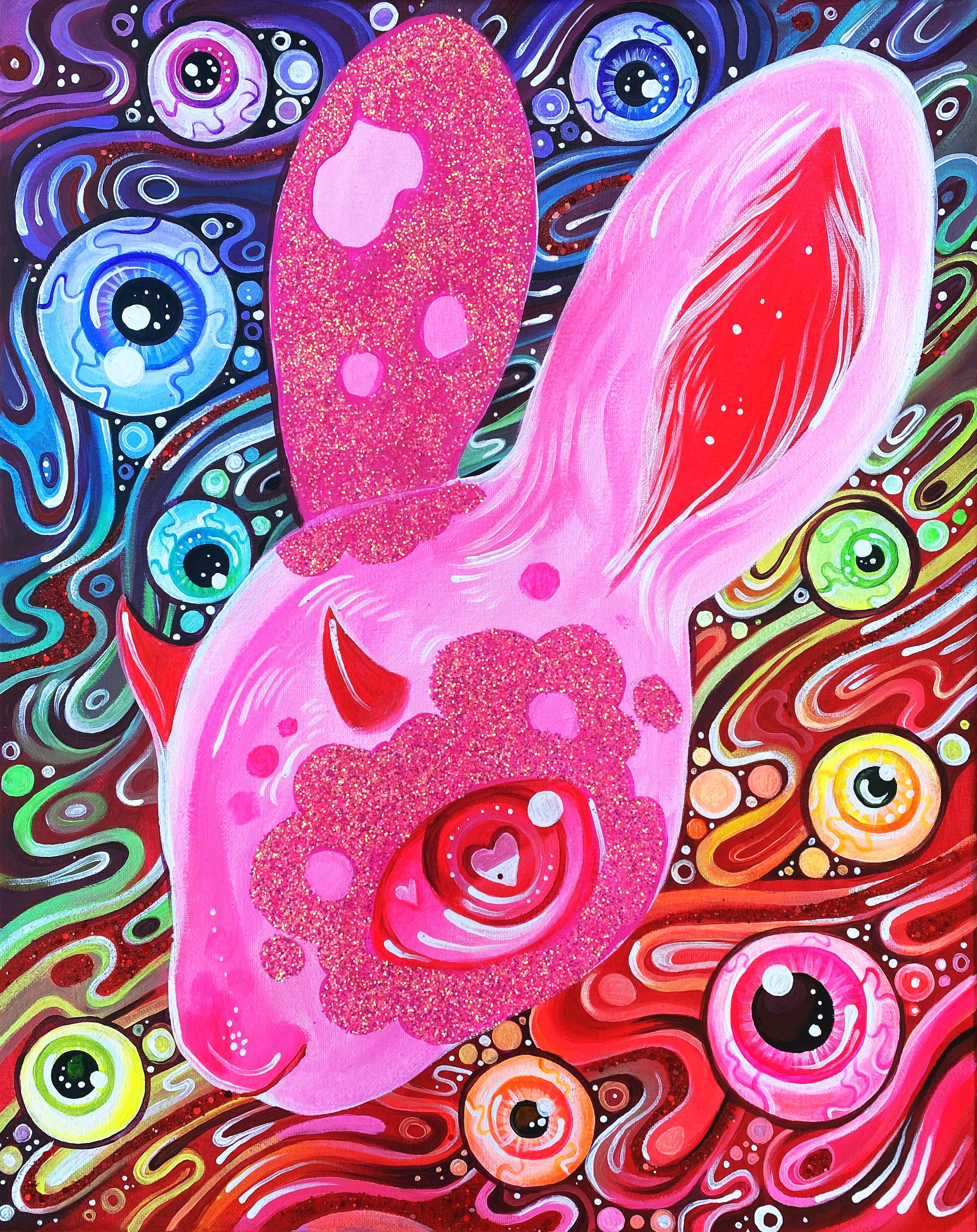 GlitterBunny - Art Print