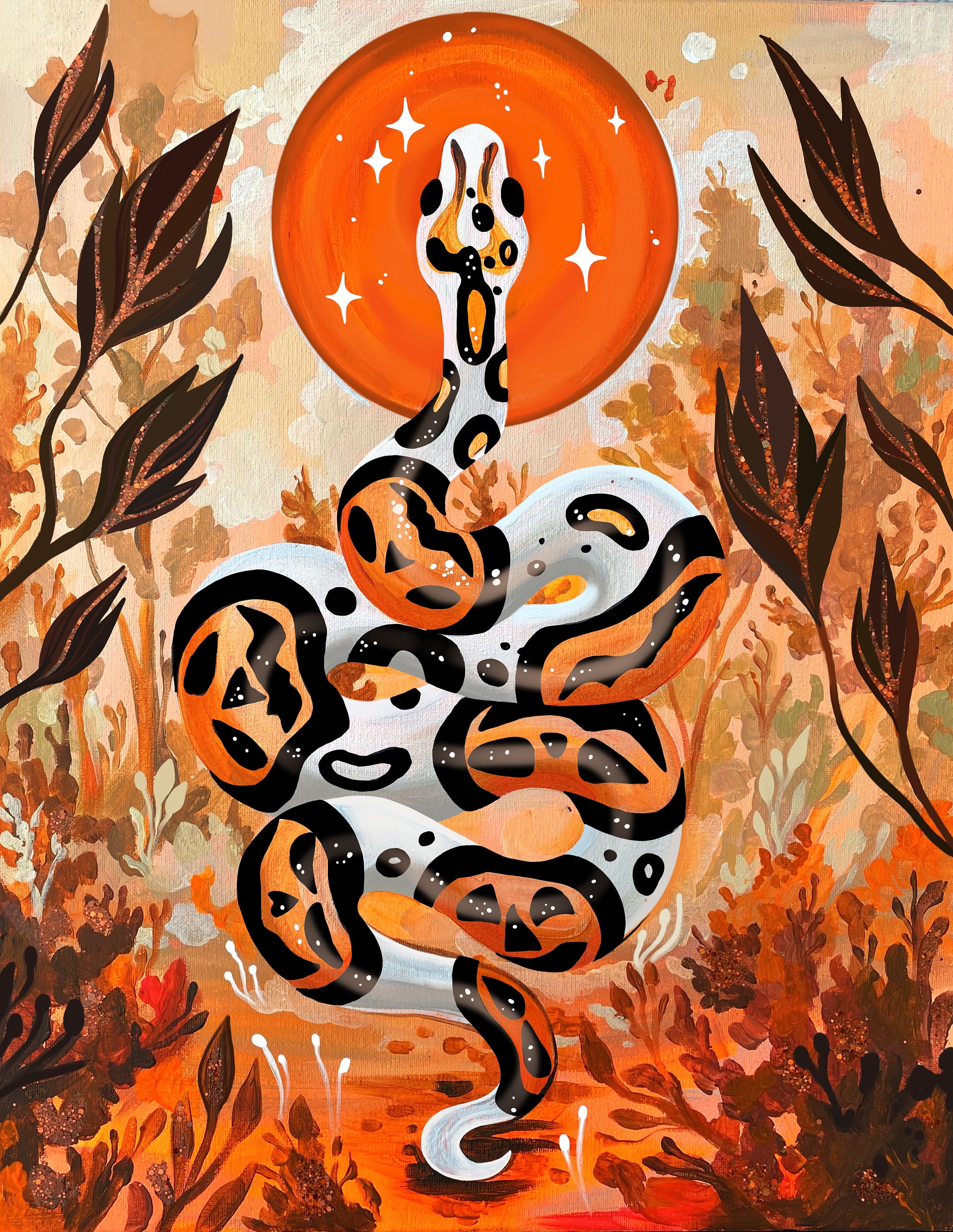 Autumn Snake - Art Print