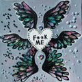 Black Candy Heart - Acrylic Painting
