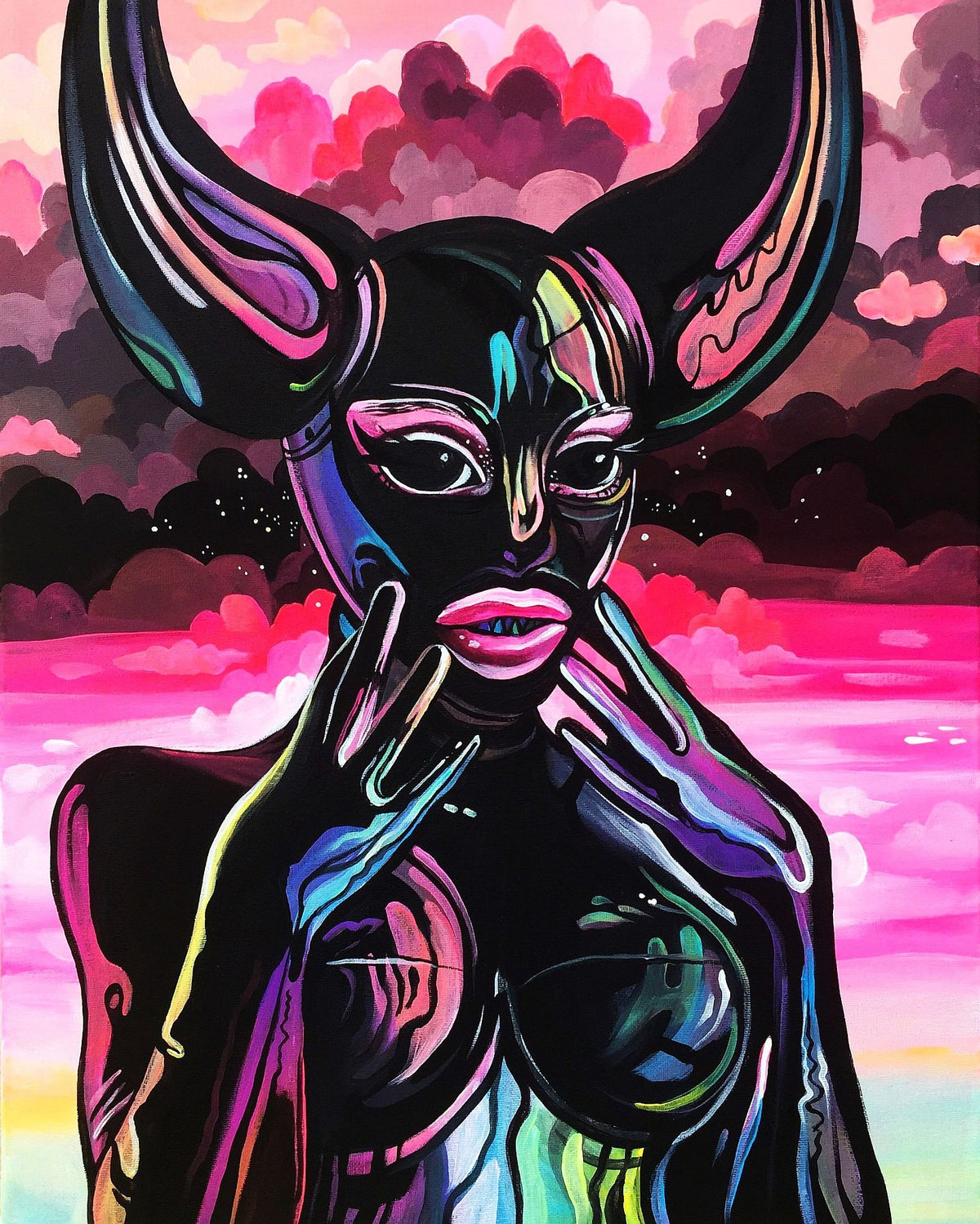 Latex Demon - Art Print