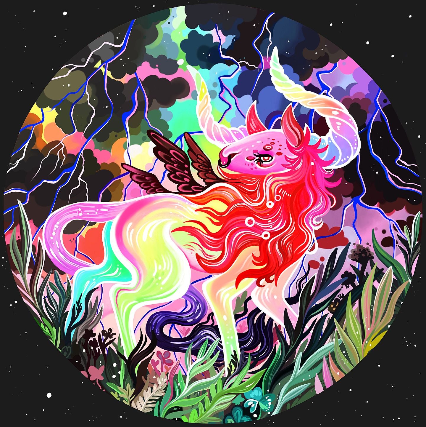 Lightning Bull - Art Print