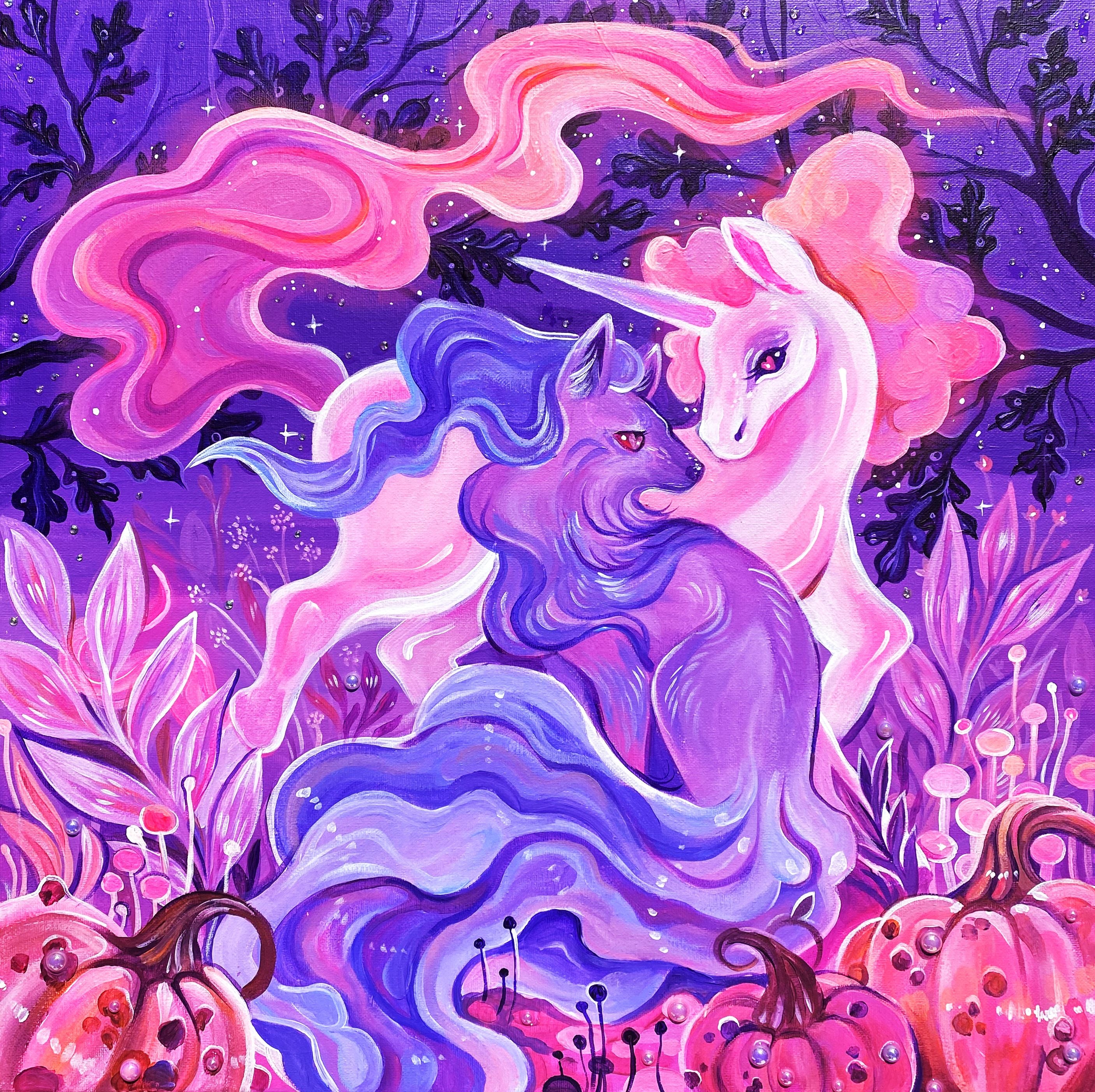 Rapidash and Ninetails - Art Print
