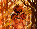Pumpkin Witch - Art Print