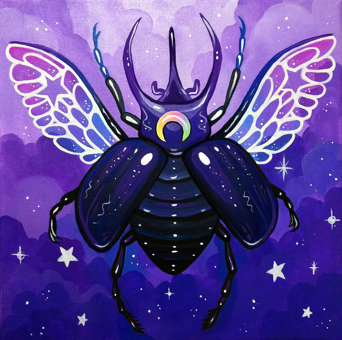Purple Beetle - Art Print