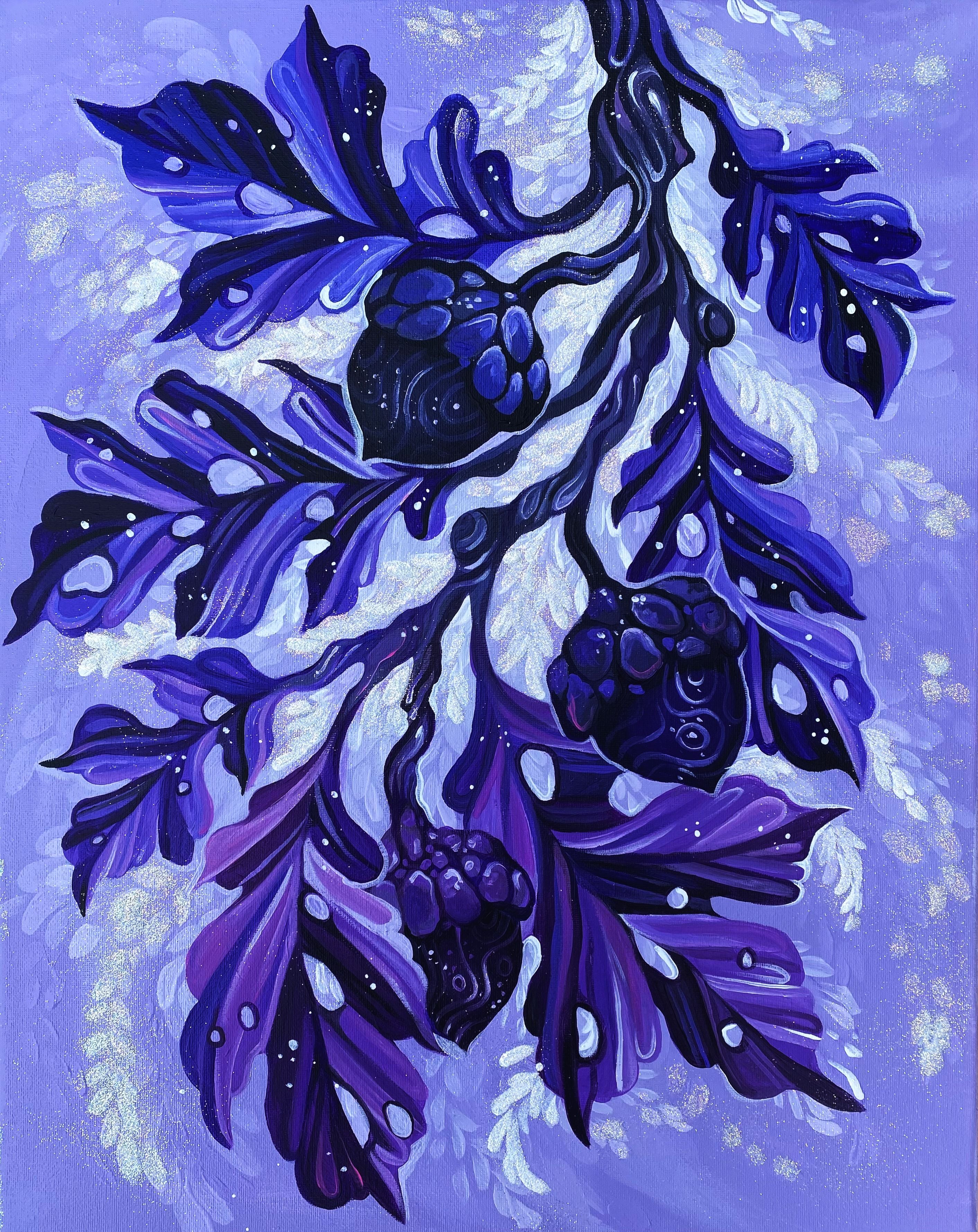 Purple Leaves - Art Print