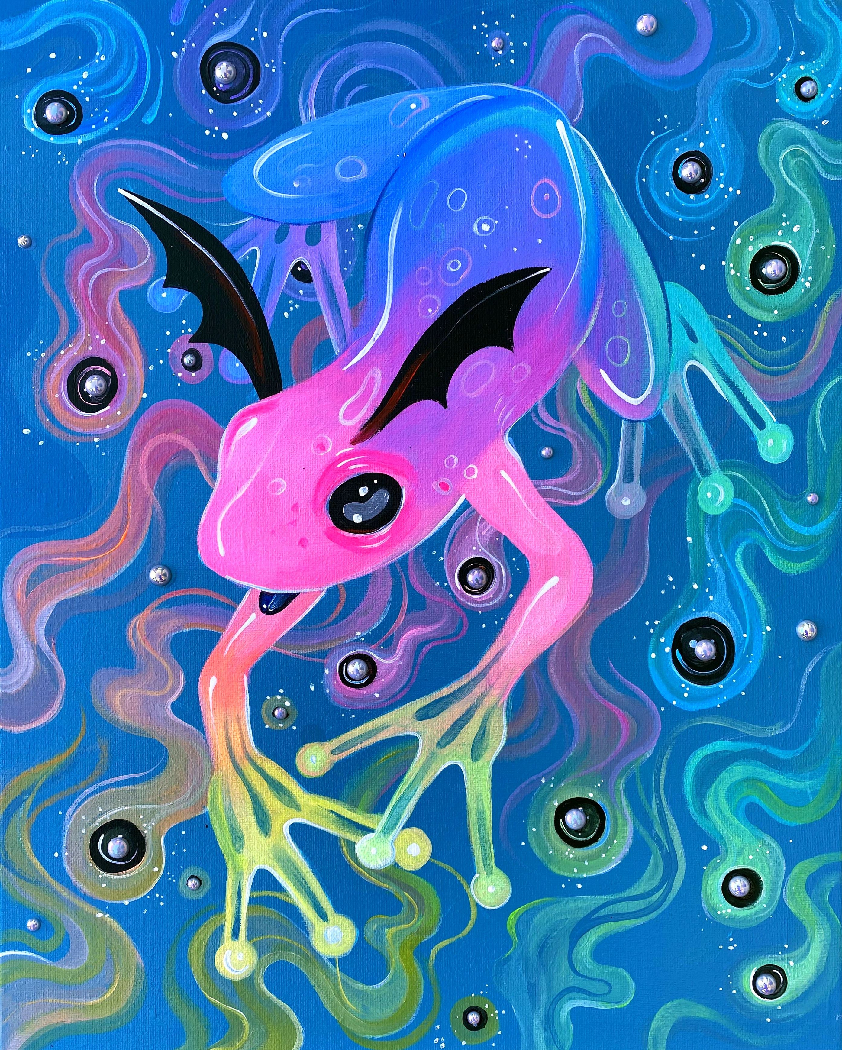 Rainbow Frog - Art Print
