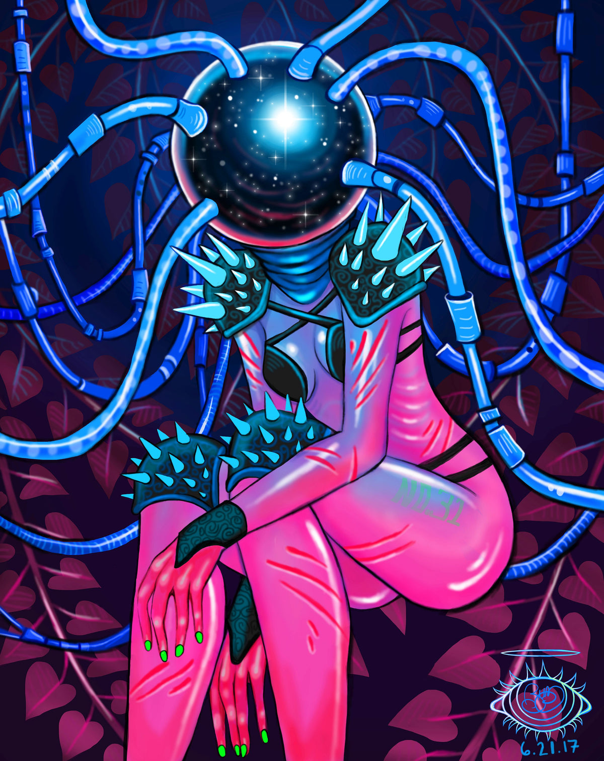 Space Warrior - Art Print