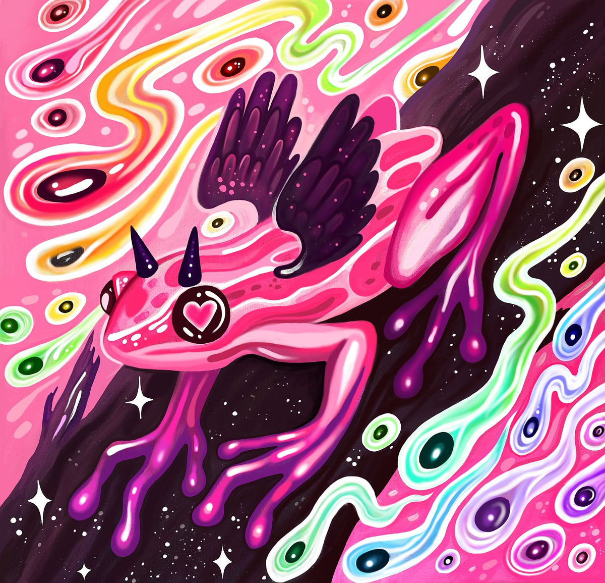 Star Frog - Art Print