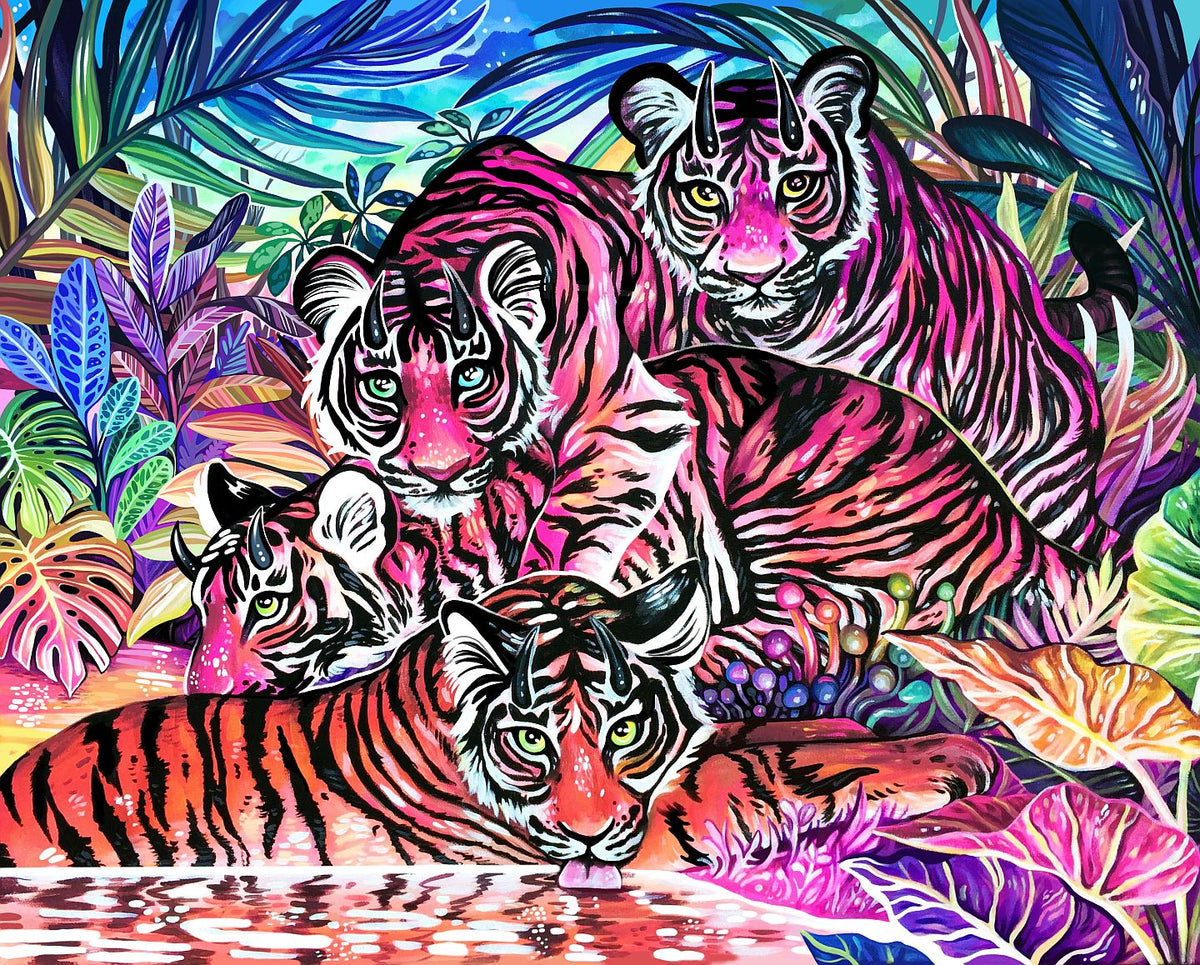 Tigers - Art Print