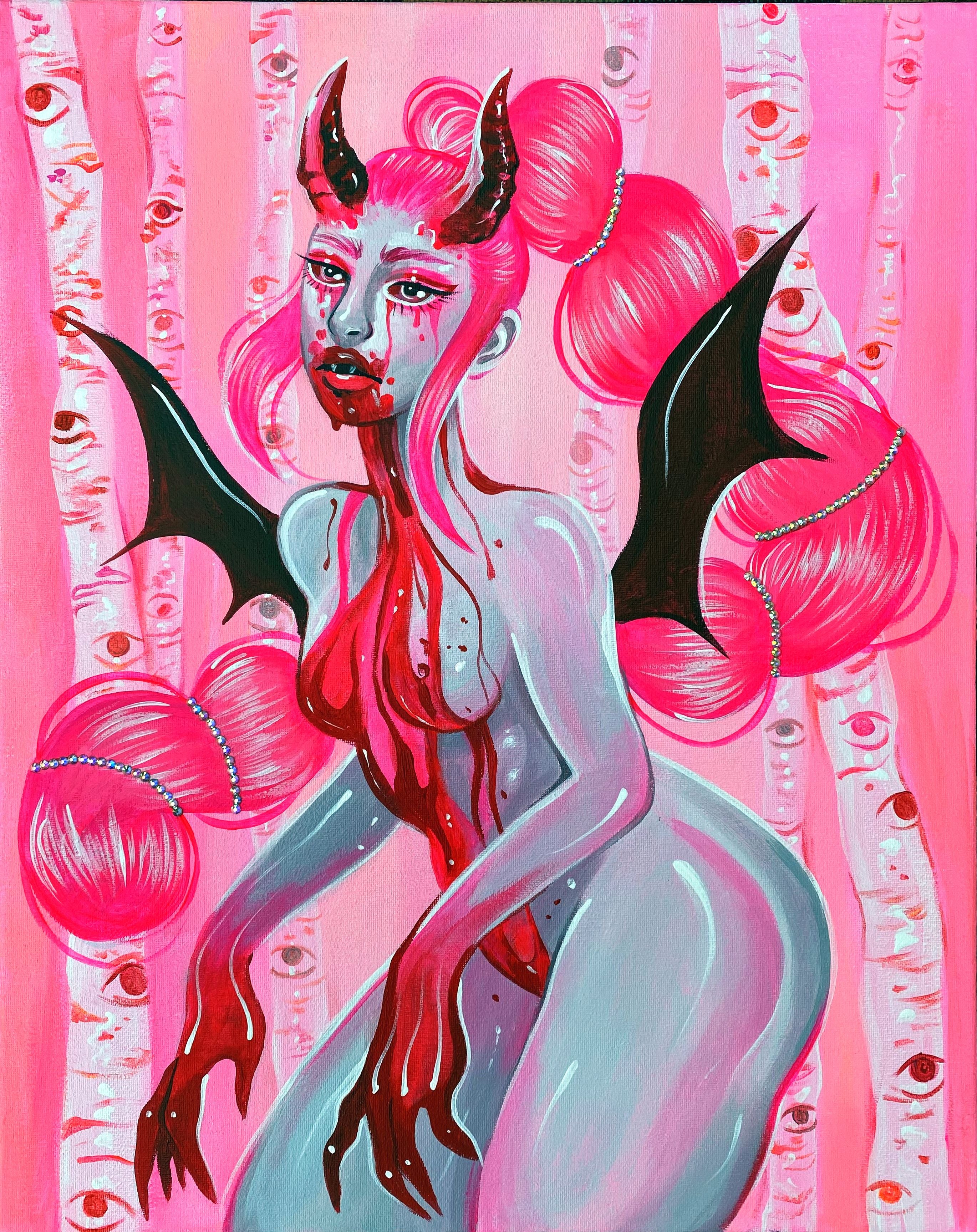 Vampire - Acrylic Painting