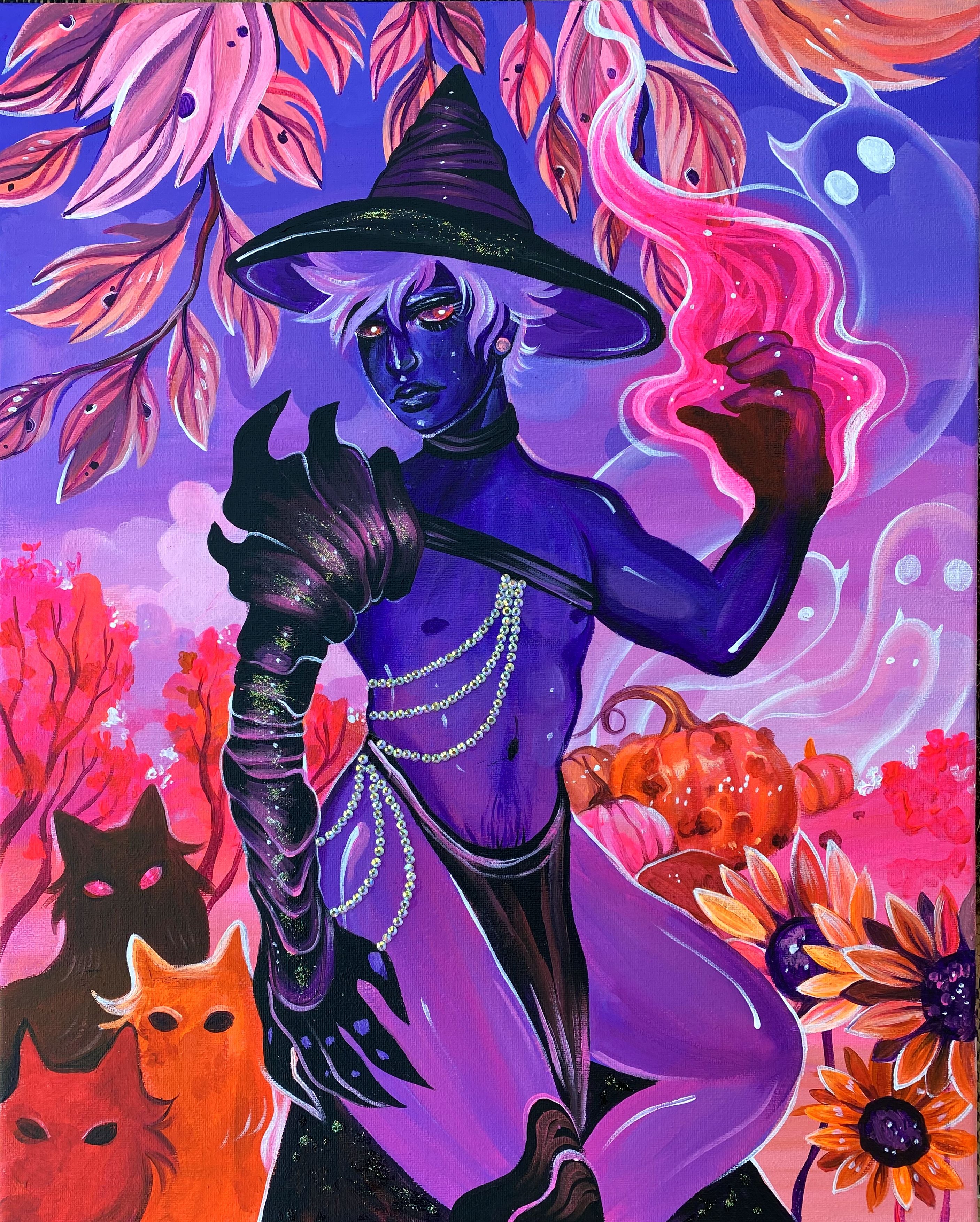 Witch - Acrylic Painting