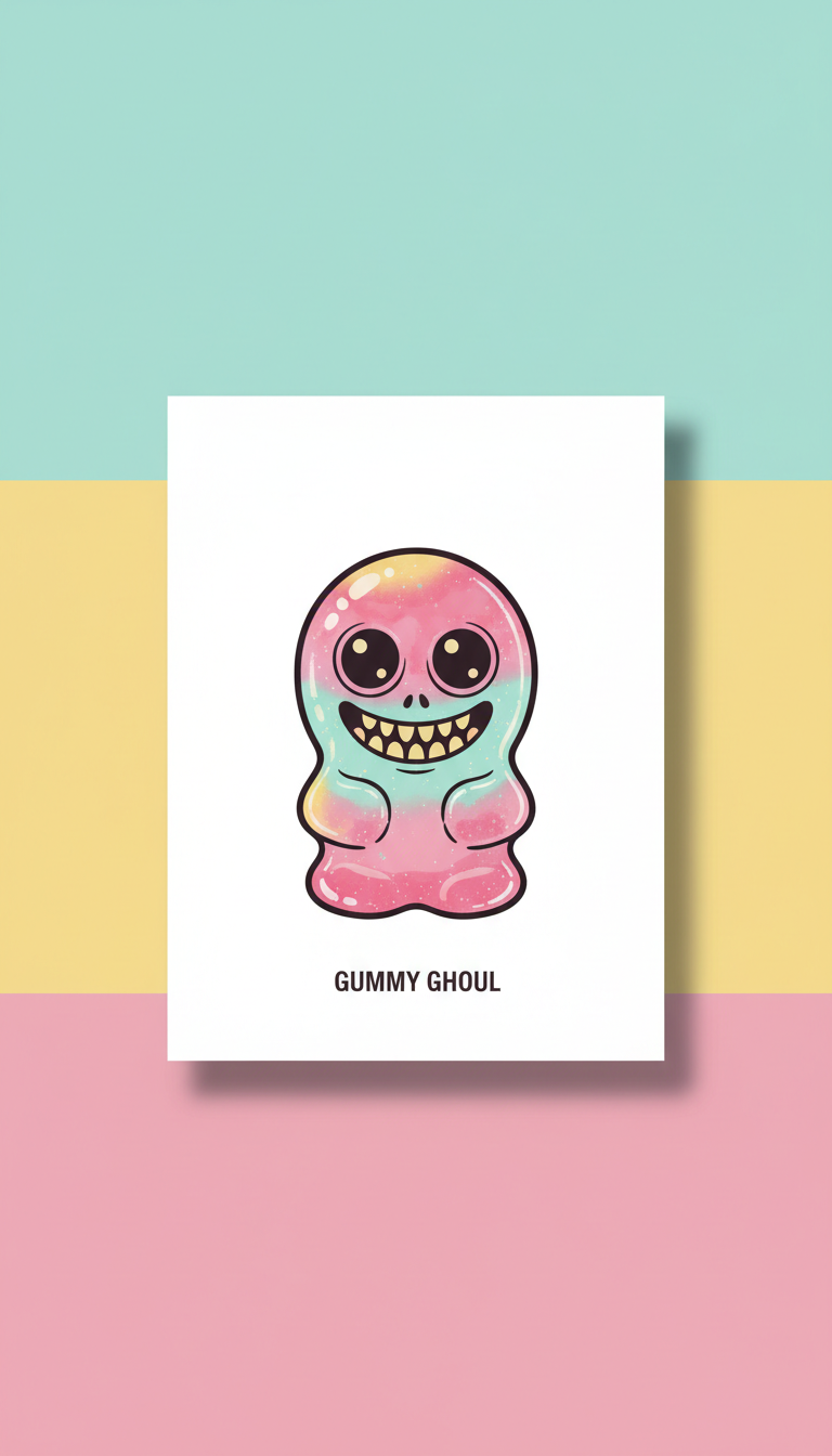 Unframed 'Gummy Ghoul' Archival Art Print