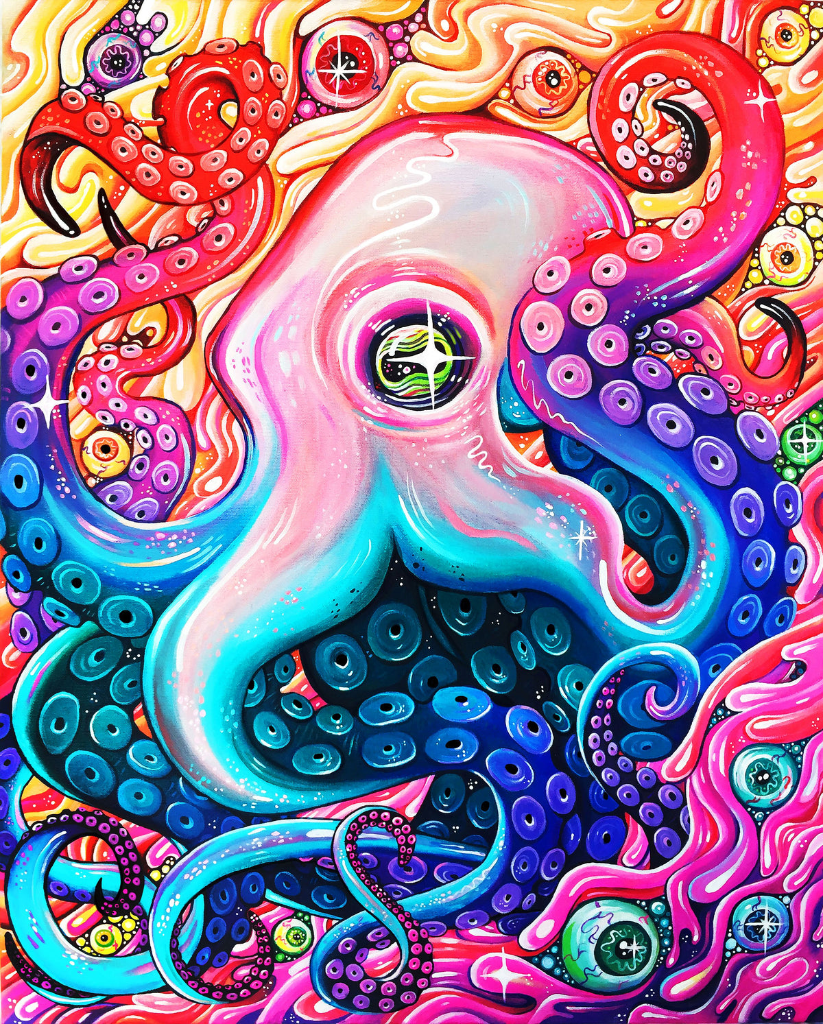 GlitterOctopus - Art Print