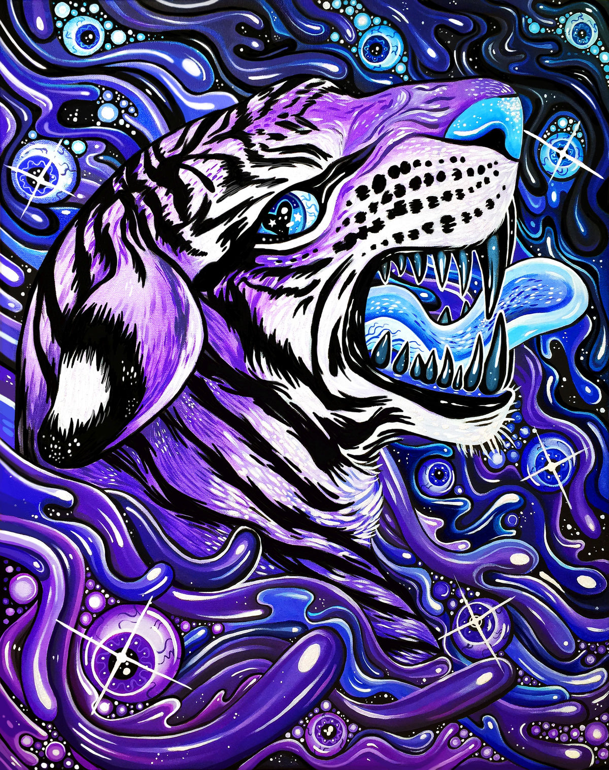 GlitterTiger - Art Print