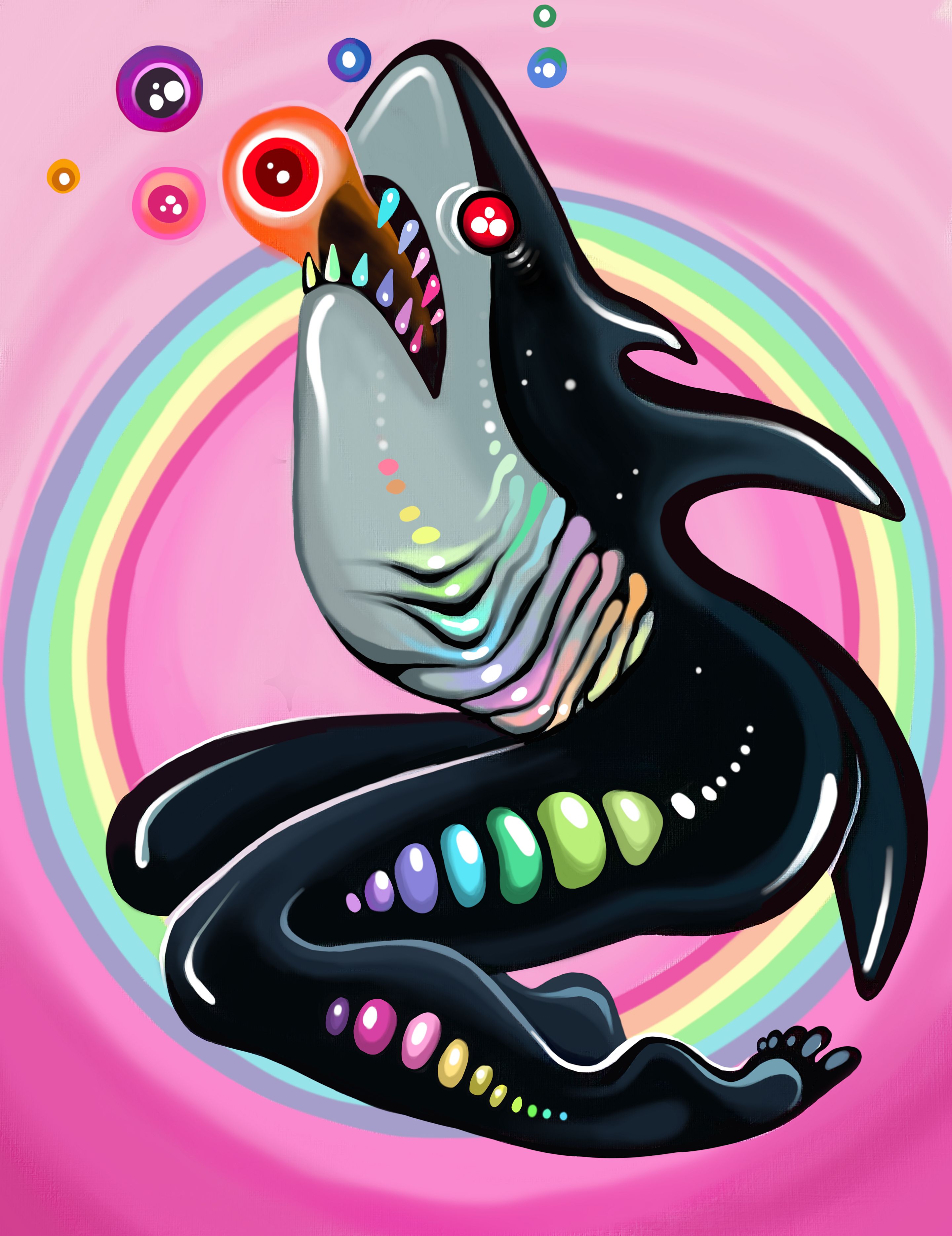Shark Mermaid - Art Print